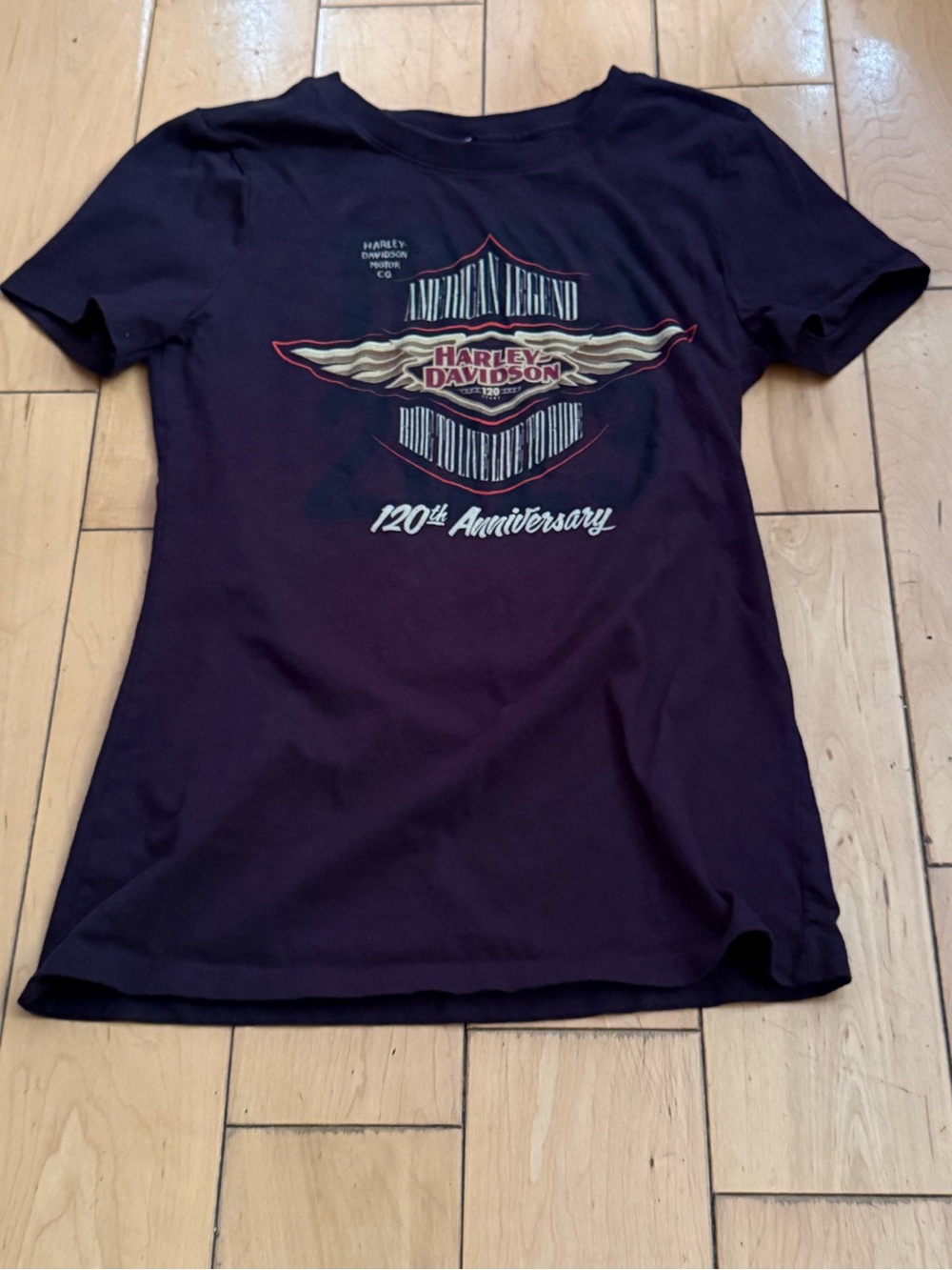 Harley-Davidson Black Short Sleeve Kids Tee with Anniversary Graphic
